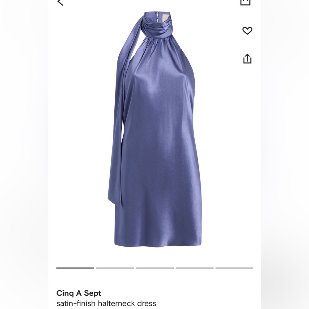 CINQ A SEPT SATIN FINISH HALTER-NECK DRESS ✨